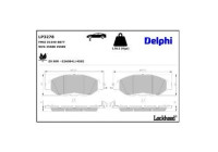 Brake Pad Set, disc brake LP3278 Delphi