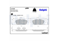 Brake Pad Set, disc brake LP3280 Delphi