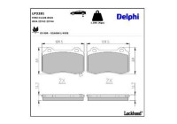 Brake Pad Set, disc brake LP3281 Delphi
