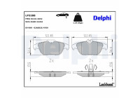 Brake Pad Set, disc brake LP3288 Delphi