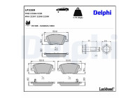Brake Pad Set, disc brake LP3289 Delphi