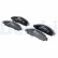 Brake Pad Set, disc brake LP3291 Delphi