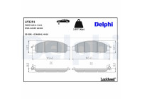 Brake Pad Set, disc brake LP3291 Delphi