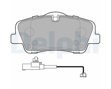 Brake Pad Set, disc brake LP3292 Delphi