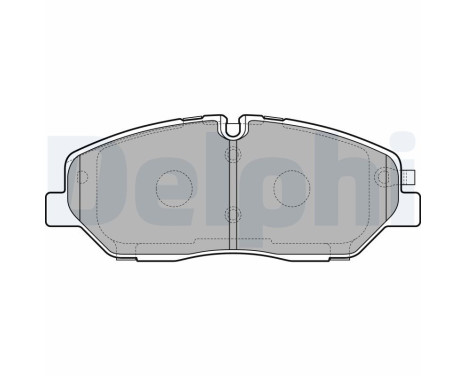 Brake Pad Set, disc brake LP3293 Delphi