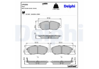 Brake Pad Set, disc brake LP3293 Delphi