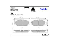 Brake Pad Set, disc brake LP3294 Delphi