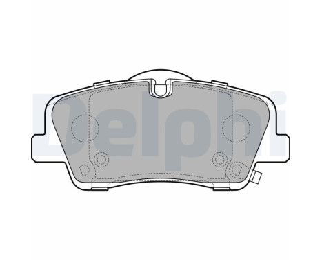 Brake Pad Set, disc brake LP3295 Delphi