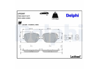 Brake Pad Set, disc brake LP3297 Delphi