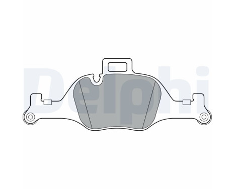 Brake Pad Set, disc brake LP3299 Delphi