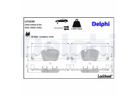 Brake Pad Set, disc brake LP3299 Delphi