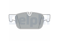 Brake Pad Set, disc brake LP3300 Delphi