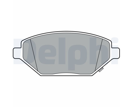 Brake Pad Set, disc brake LP3301 Delphi