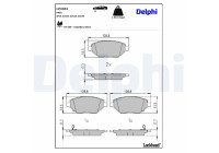 Brake Pad Set, disc brake LP3301 Delphi