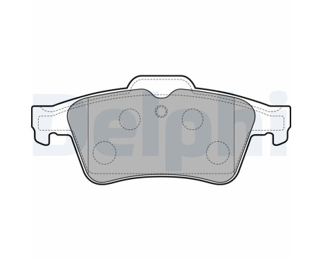 Brake Pad Set, disc brake LP3303 Delphi