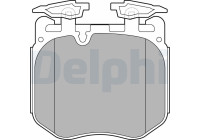 Brake Pad Set, disc brake LP3304 Delphi