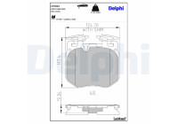 Brake Pad Set, disc brake LP3304 Delphi