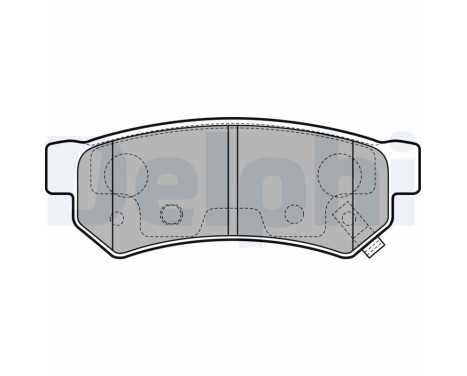 Brake Pad Set, disc brake LP3305 Delphi