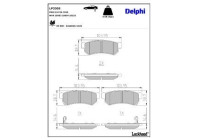 Brake Pad Set, disc brake LP3305 Delphi