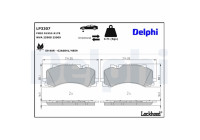 Brake Pad Set, disc brake LP3307 Delphi