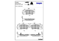 Brake Pad Set, disc brake LP3309 Delphi