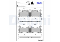 Brake Pad Set, disc brake LP3310 Delphi