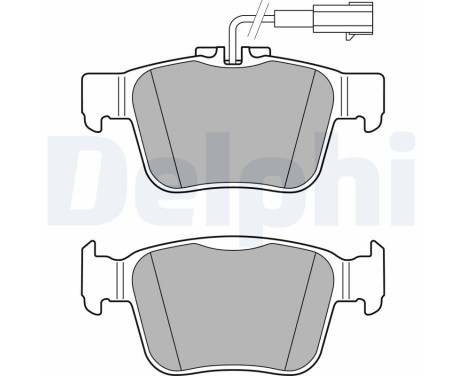 Brake Pad Set, disc brake LP3311 Delphi