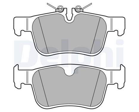 Brake Pad Set, disc brake LP3312 Delphi