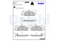 Brake Pad Set, disc brake LP3313 Delphi