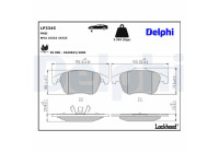 Brake pad set, disc brake LP3345 Delphi