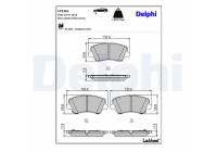 Brake Pad Set, disc brake LP3361 Delphi