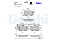 Brake Pad Set, disc brake LP3363 Delphi
