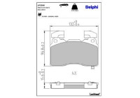Brake Pad Set, disc brake LP3366 Delphi