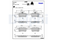 Brake Pad Set, disc brake LP3369 Delphi