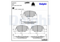 Brake Pad Set, disc brake LP3370 Delphi