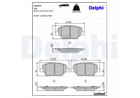 Brake Pad Set, disc brake LP3371 Delphi
