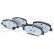 Brake Pad Set, disc brake LP3371 Delphi