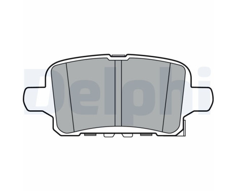 Brake Pad Set, disc brake LP3372 Delphi