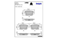 Brake Pad Set, disc brake LP3373 Delphi