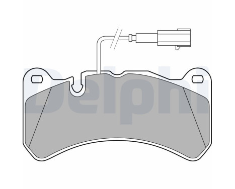 Brake Pad Set, disc brake LP3374 Delphi