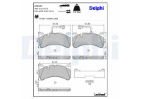 Brake Pad Set, disc brake LP3374 Delphi