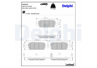 Brake Pad Set, disc brake LP3375 Delphi