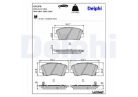 Brake Pad Set, disc brake LP3376 Delphi