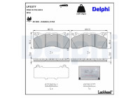 Brake Pad Set, disc brake LP3377 Delphi