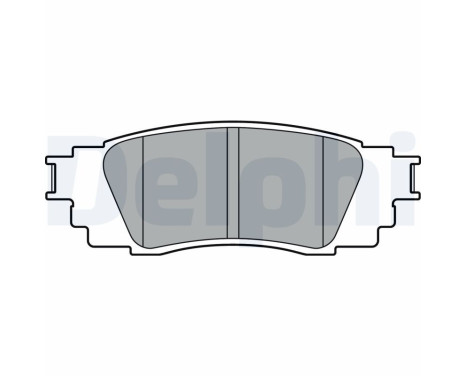 Brake Pad Set, disc brake LP3379 Delphi