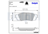 Brake Pad Set, disc brake LP3379 Delphi