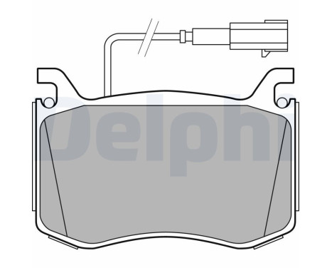 Brake Pad Set, disc brake LP3380 Delphi
