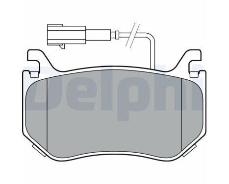 Brake Pad Set, disc brake LP3381 Delphi