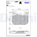 Brake Pad Set, disc brake LP3383 Delphi