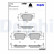Brake Pad Set, disc brake LP3386 Delphi